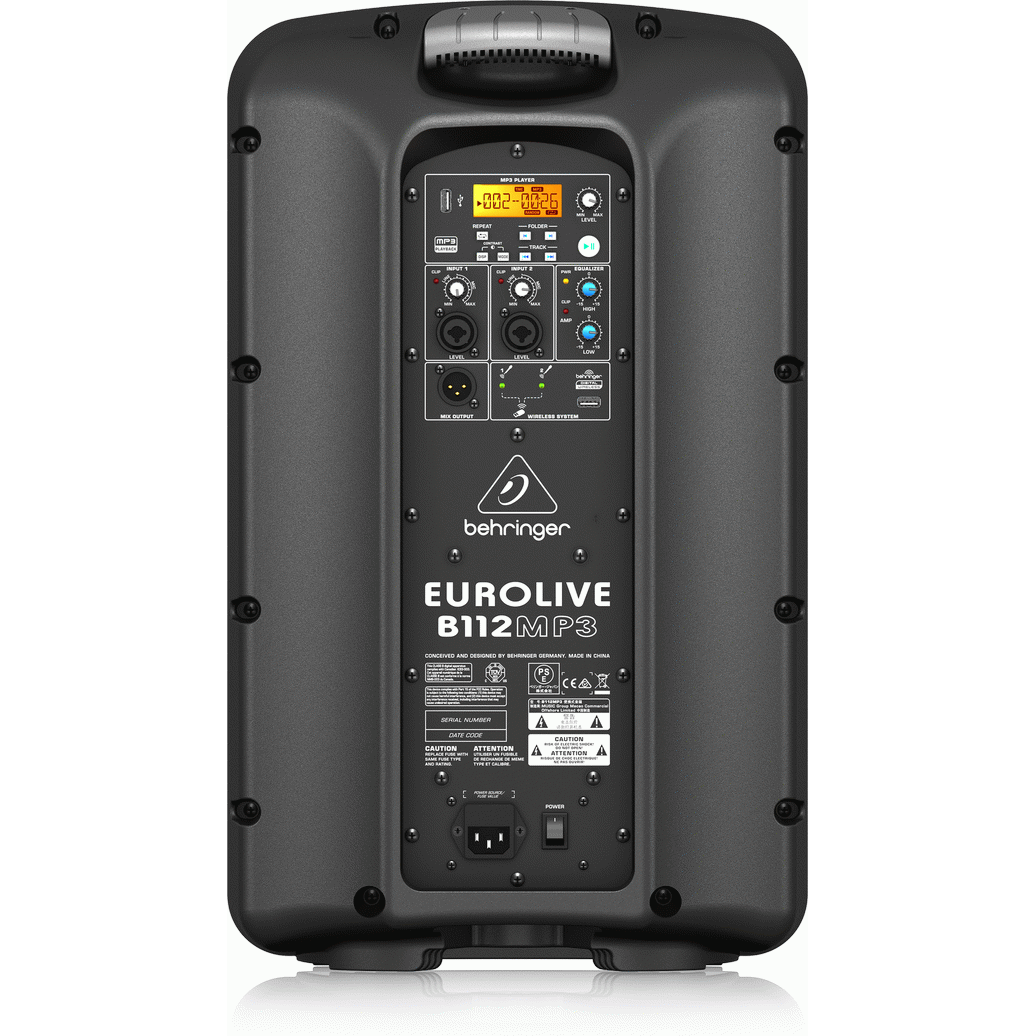 Behringer EUROLIVE B112MP3 Active 12" Speaker w/ MP3