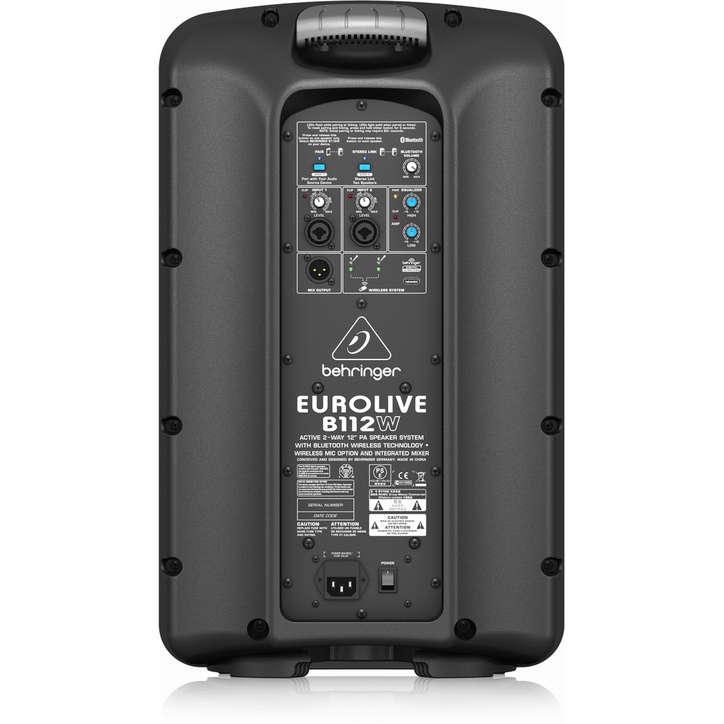 Behringer EUROLIVE B112W Active Wireless 12" Speaker w/ Bluetooth
