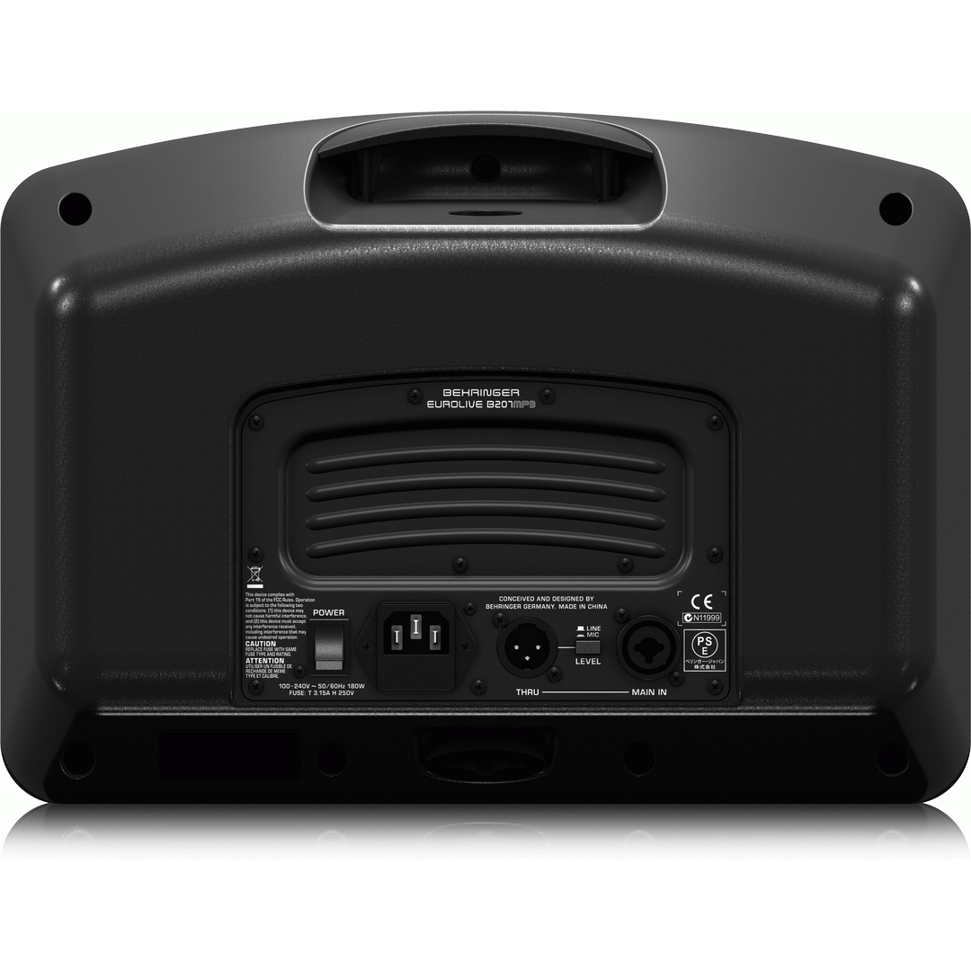 Behringer EUROLIVE B207MP3 Active 6.5" Compact Speaker w/ MP3