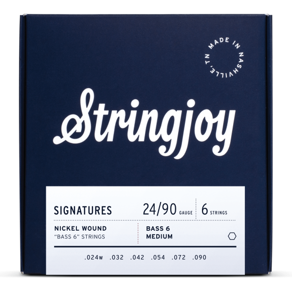 Stringjoy Signatures | Bass VI Balanced Medium Gauge (24-90) Nickel Wound Guitar Strings