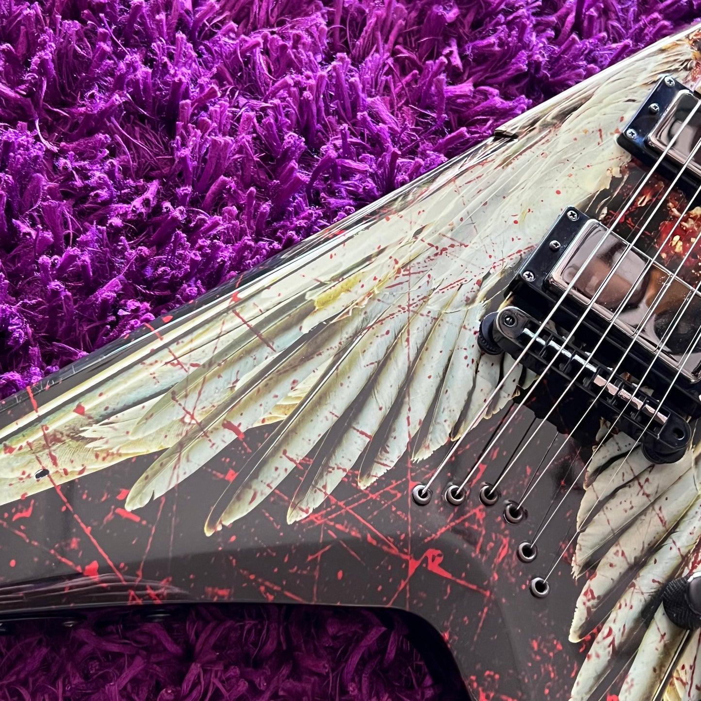 Late 2010s Dean VMNT Dave Mustaine "Angel of Deth" Flying V (w/ OHSC) (Made in Korea)