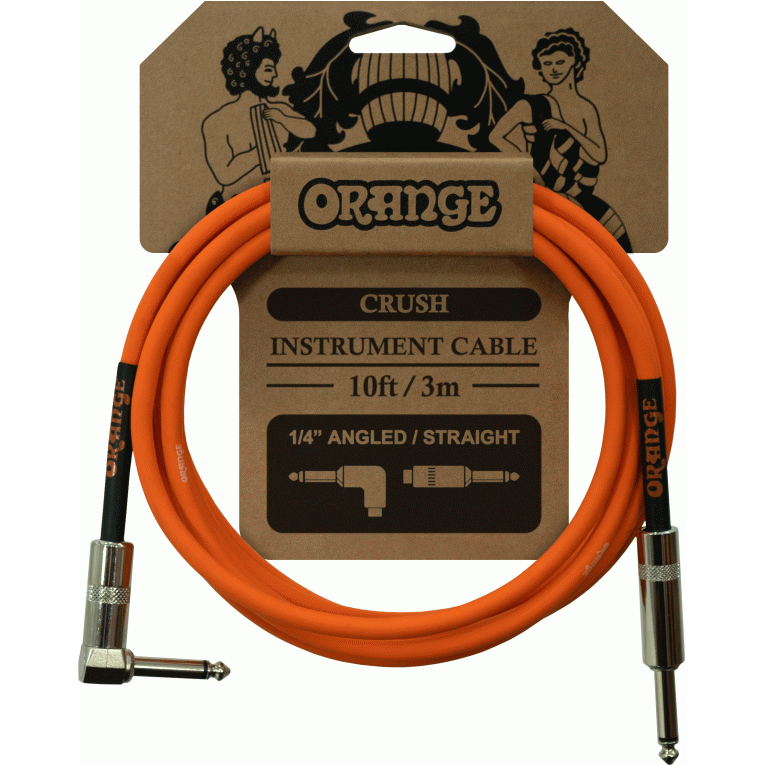 Orange CA035 Crush 10 Ft Guitar Cable Angled Jack
