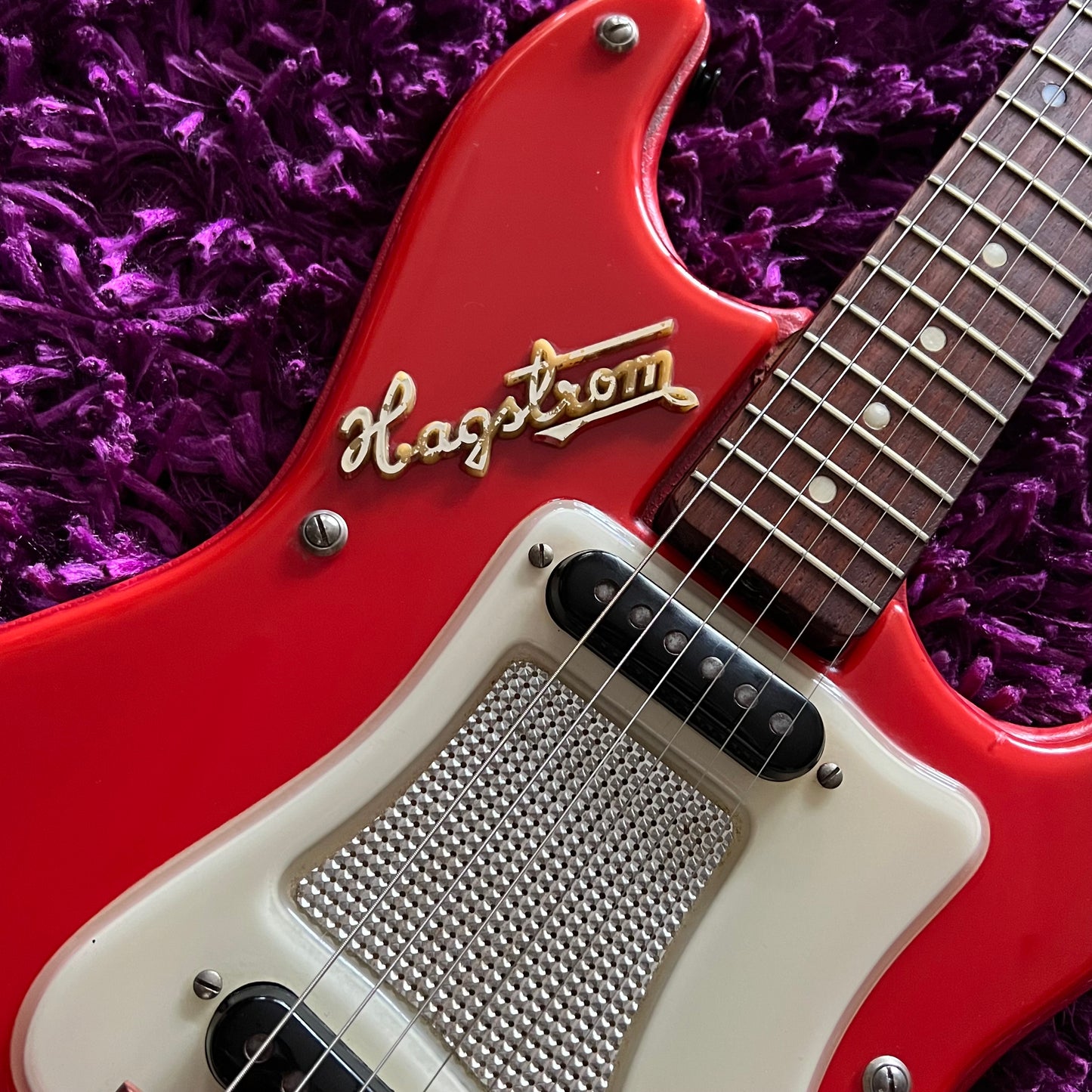Mid 1960s Hagstrom F-11 (Hagstrom I) Red Vintage Electric Guitar