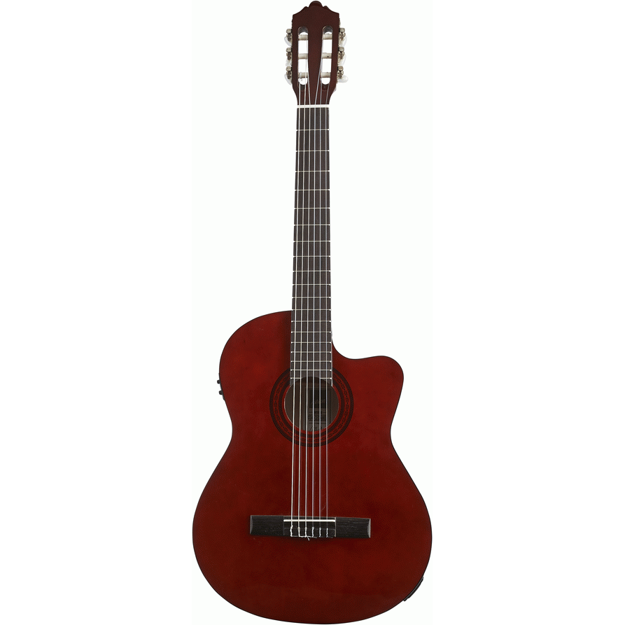 Ashton CG44CEQAM Classical Guitar w/ Cutaway, Pickup & EQ