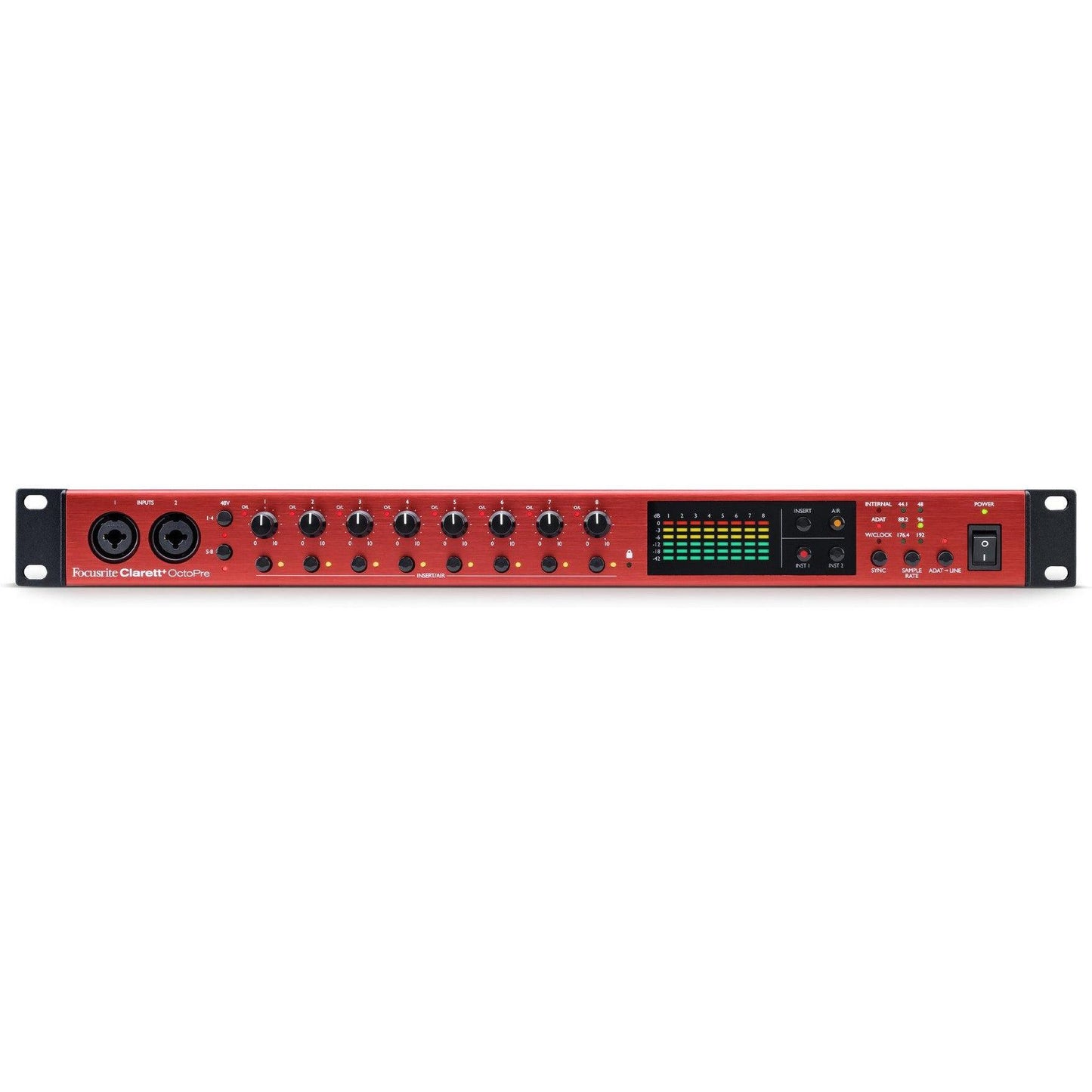 Focusrite Clarett+ OctoPre 8 Channel Mic Pre with AD/DA Conversion