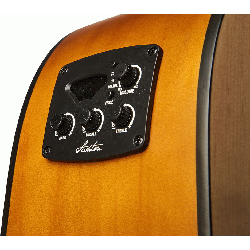 Ashton D20CEQNTM Dreadnought Cutaway Acoustic Guitar w/ Pickup & EQ (Natural Matte)