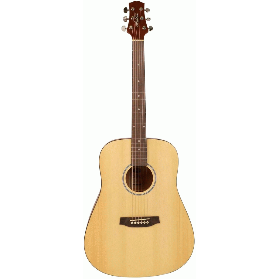 Ashton D20LNTM Dreadnought Acoustic Guitar (Natural Matte) (Left Handed)