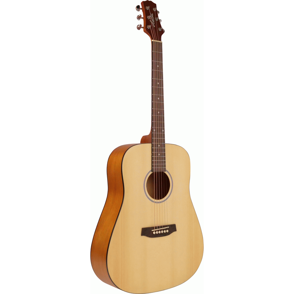 Ashton D20NTM Dreadnought Acoustic Guitar (Natural Matte)