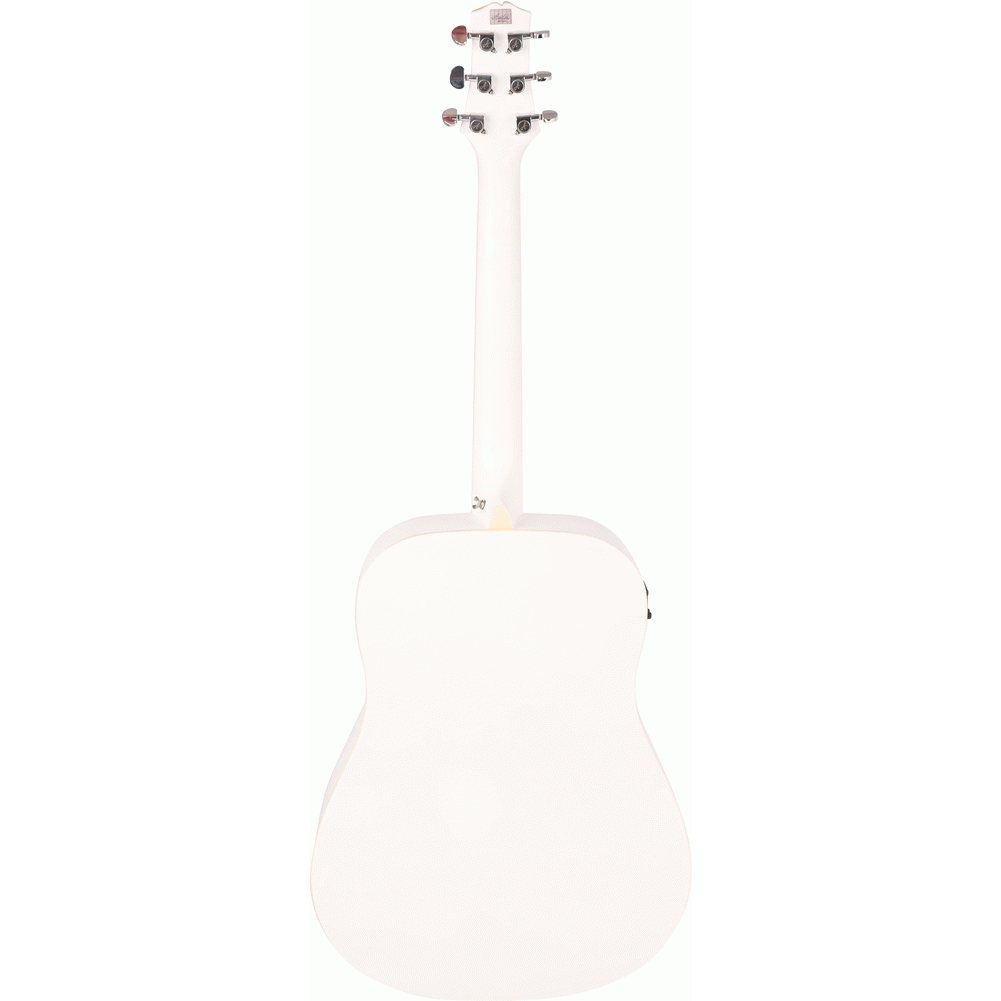 Ashton D26EQWH Dreadnought Acoustic Guitar w/ Pickup & EQ (White)