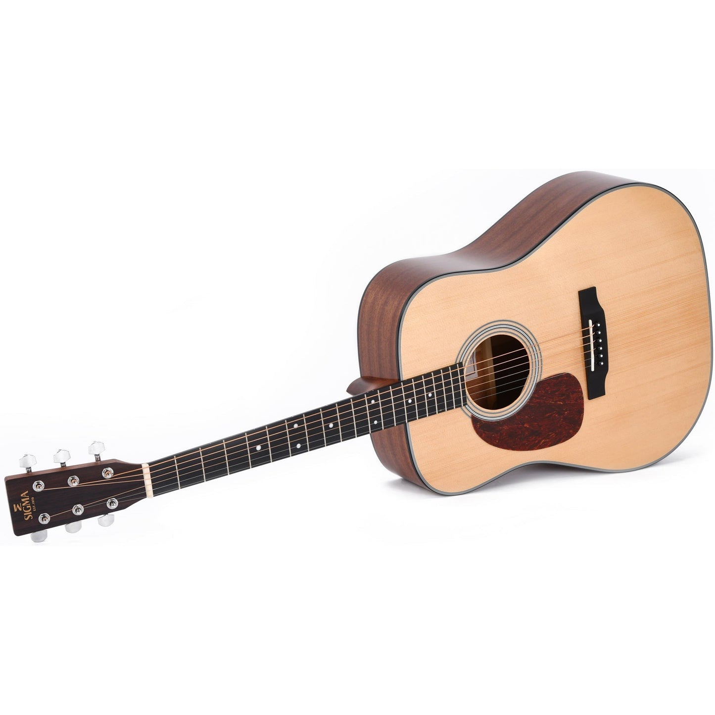 Sigma DM-1L Dreadnought Acoustic Guitar Solid Spruce Top - Mahogany Back and Sides - Gloss (Left Handed)