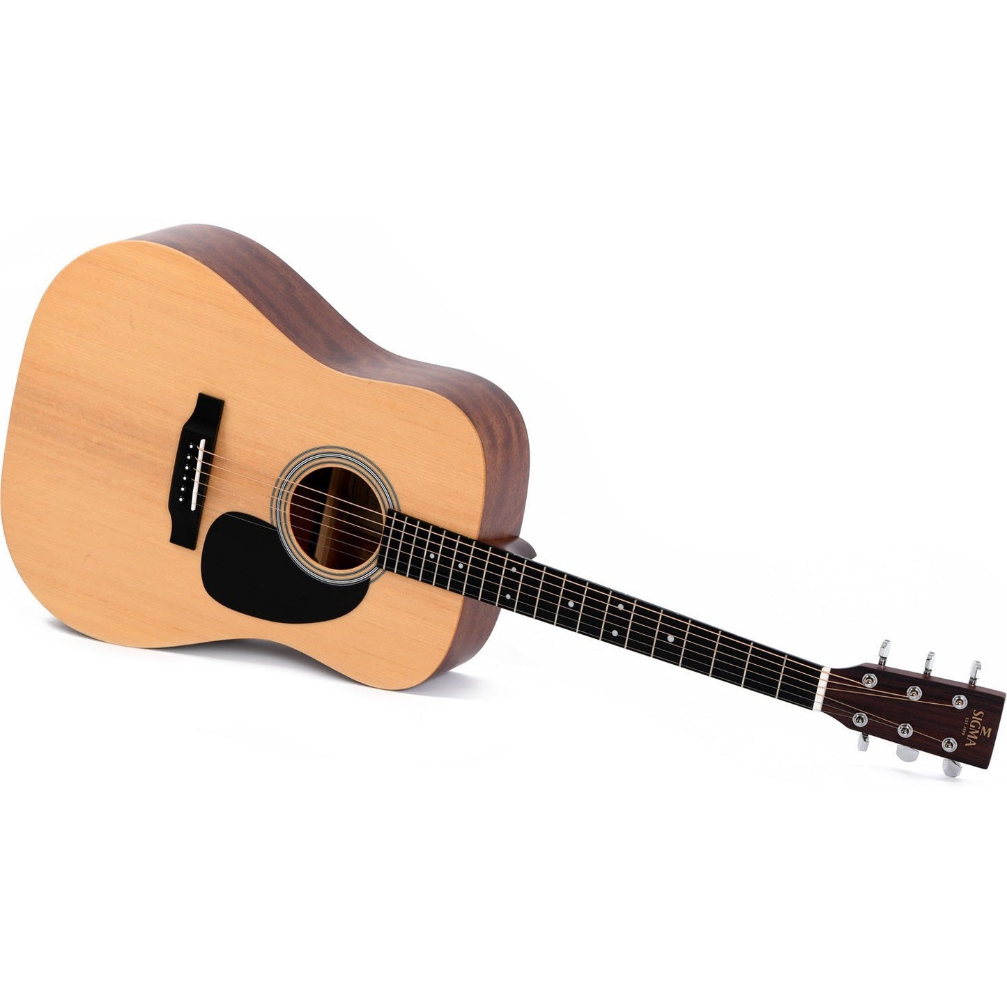 Sigma DM-ST Dreadnought Acoustic Guitar Solid Spruce Top - Mahogany Backand Sides - Satin