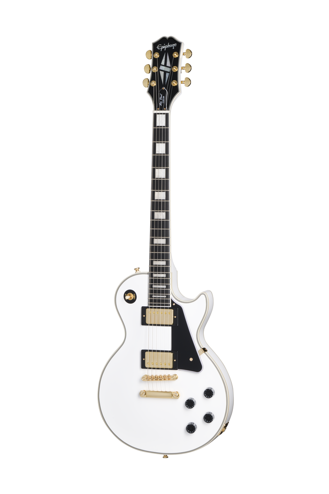 EPIPHONE LES PAUL CUSTOM INCL PREM BAG ALP WHITE