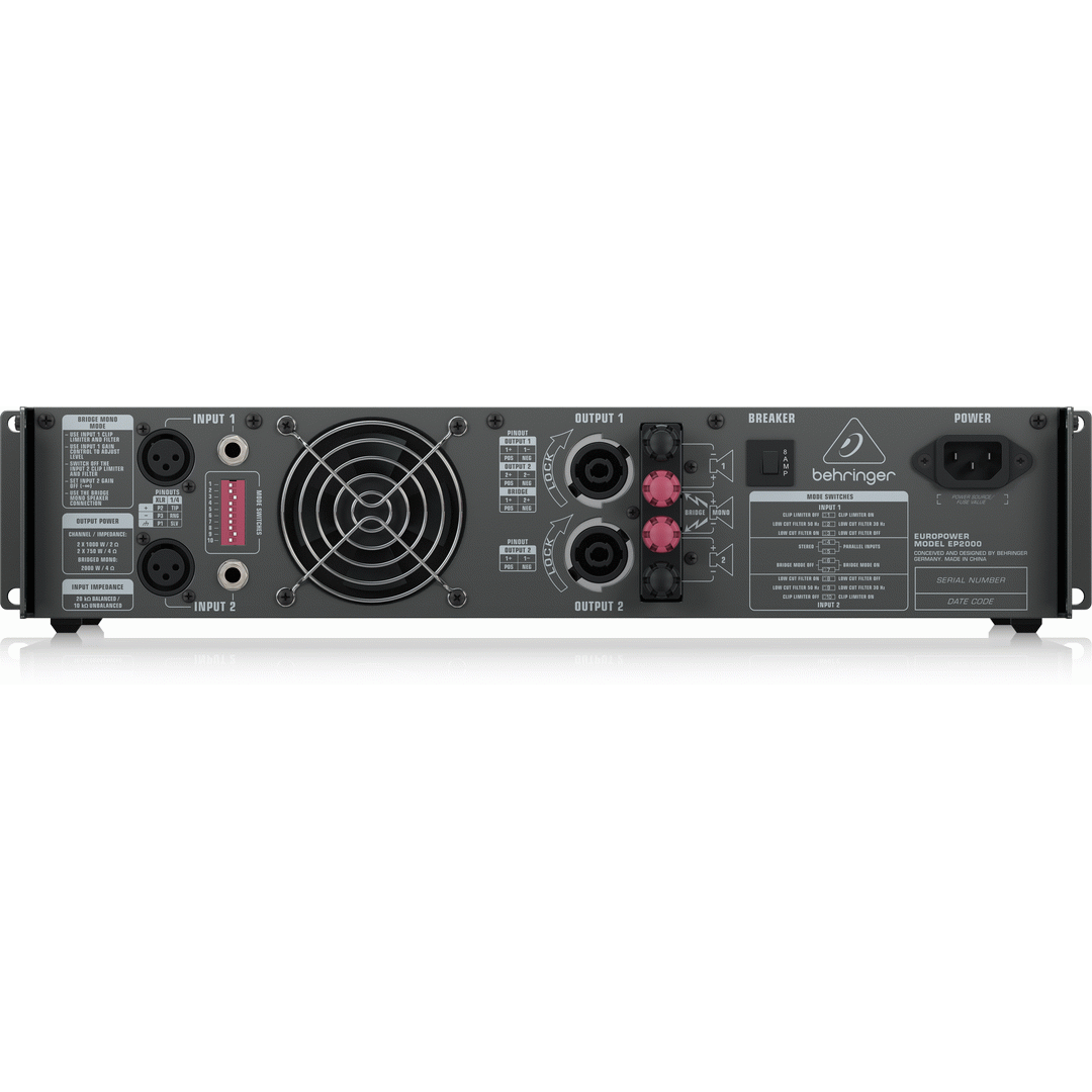 Behringer EUROPOWER EP2000 PA Power Amplifier