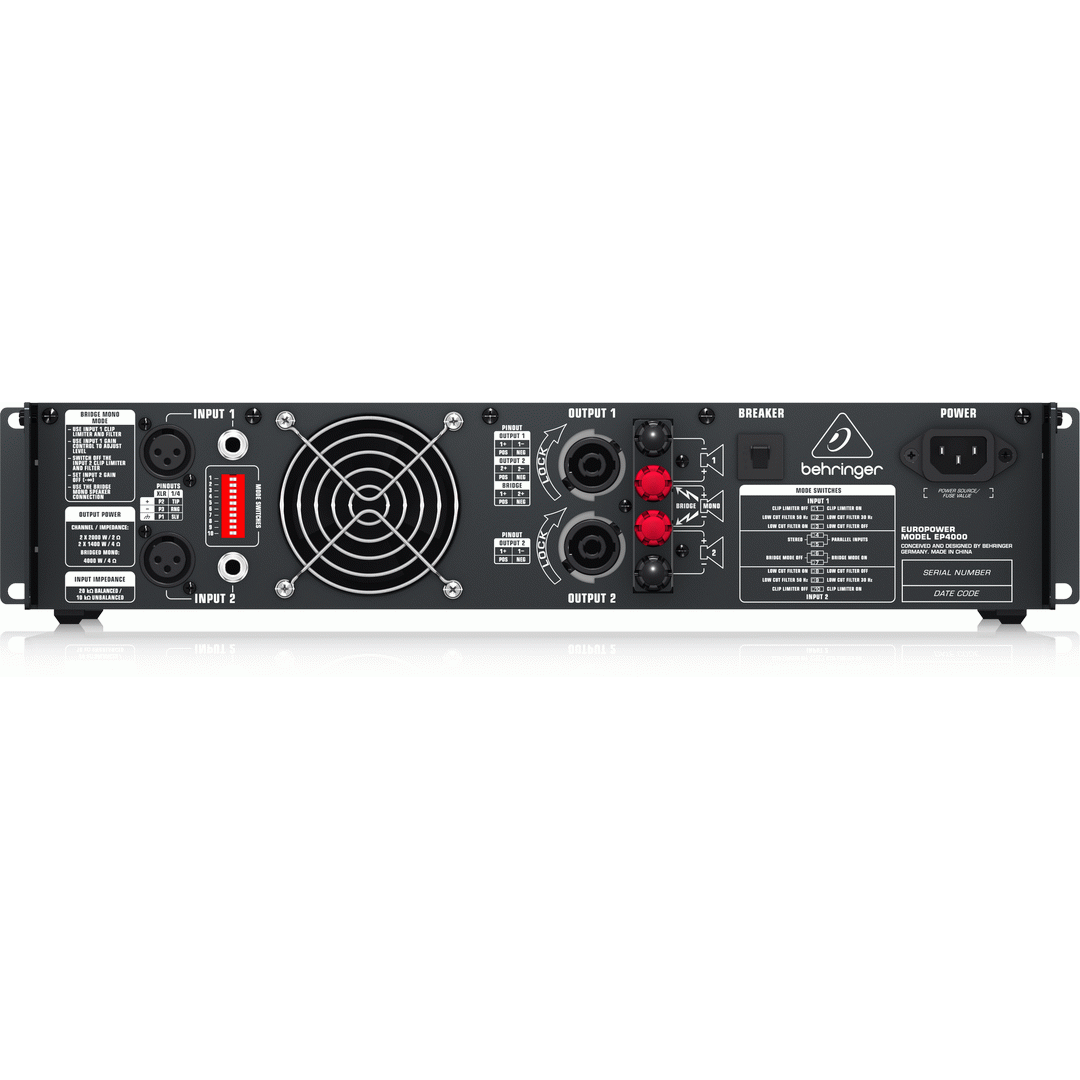 Behringer EUROPOWER EP4000 PA Power Amplifier