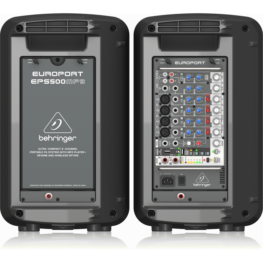 Behringer EUROPORT EPS500MP3 Compact Portable PA System w/ MP3