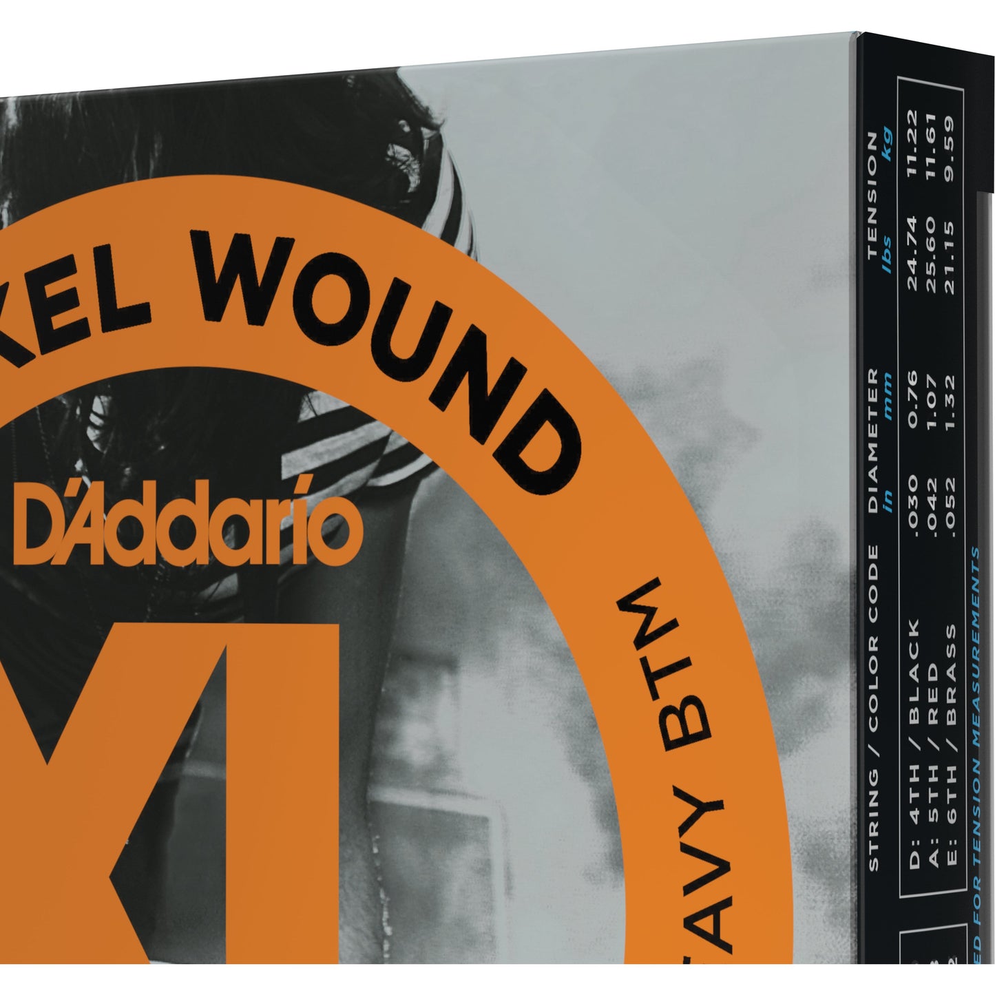 D'Addario EXL140-3D Nickel Wound Electric Guitar Strings, Light Top/Heavy Bottom, 10-52, 3 sets