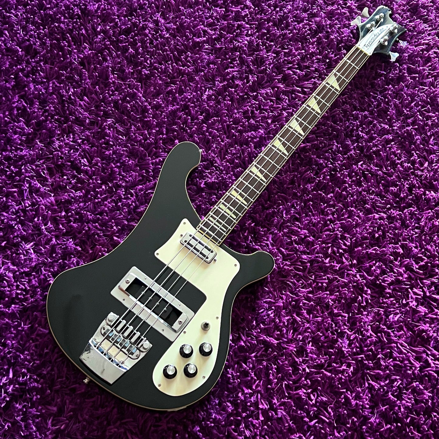 1980s Fernandes RB-80 Rickenbacker 4001 Bass Guitar (Black) (MIJ)