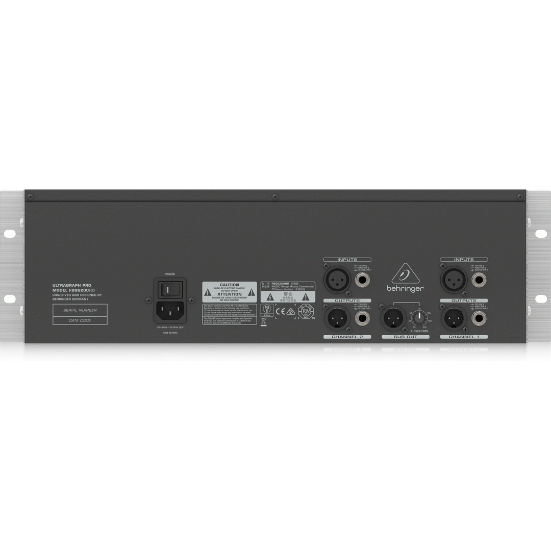 Behringer ULTRAGRAPH PRO FBQ6200HD 31-Band Stereo Graphic Equalizer
