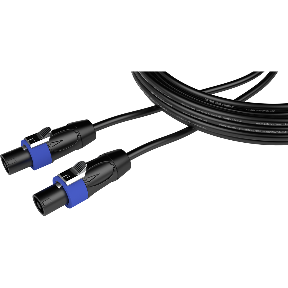 Gator Composer Series 10 Foot Twist Lock Connector to Twist Lock Connector Speaker Cable