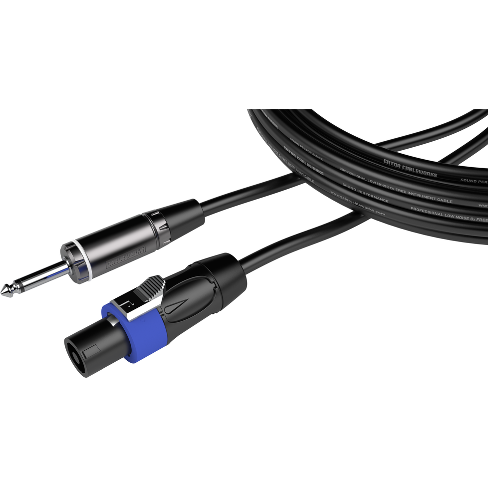 Gator Composer Series 15 Foot TS to Twist Lock Connector Speaker Cable