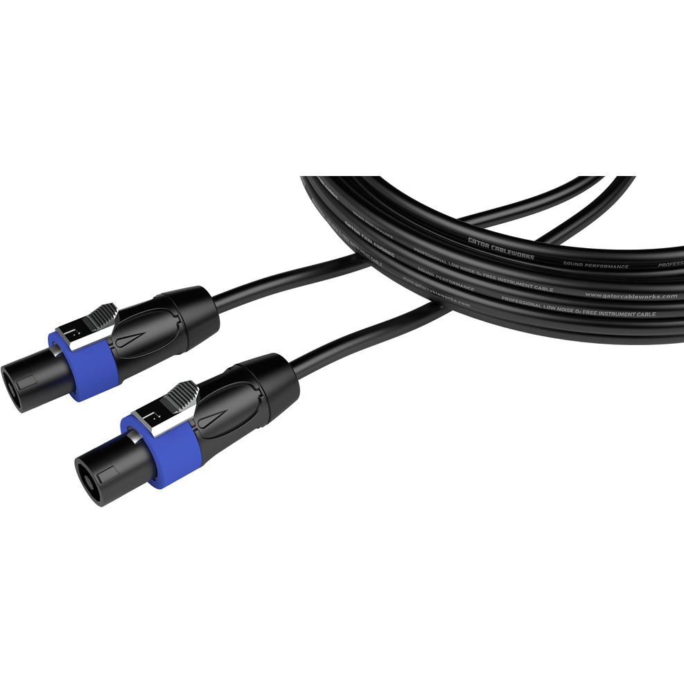 Gator Headliner Series 3 Foot Twist Lock Connector to Twist Lock Connector Speaker Cable