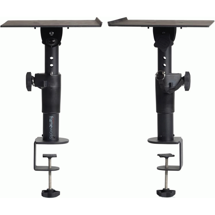 Gator GFWSPKSTMNDSKCMP Clamp-On Studio Monitor Stand