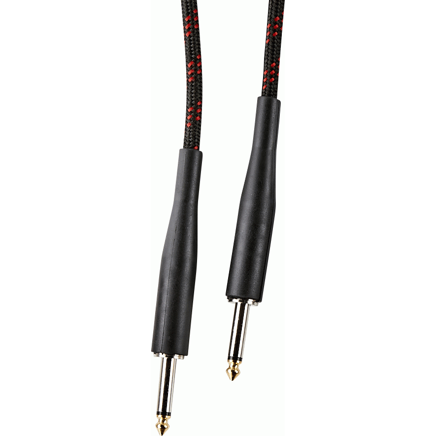 Armour GW10R Guitar 10 Foot Woven Red Stripe