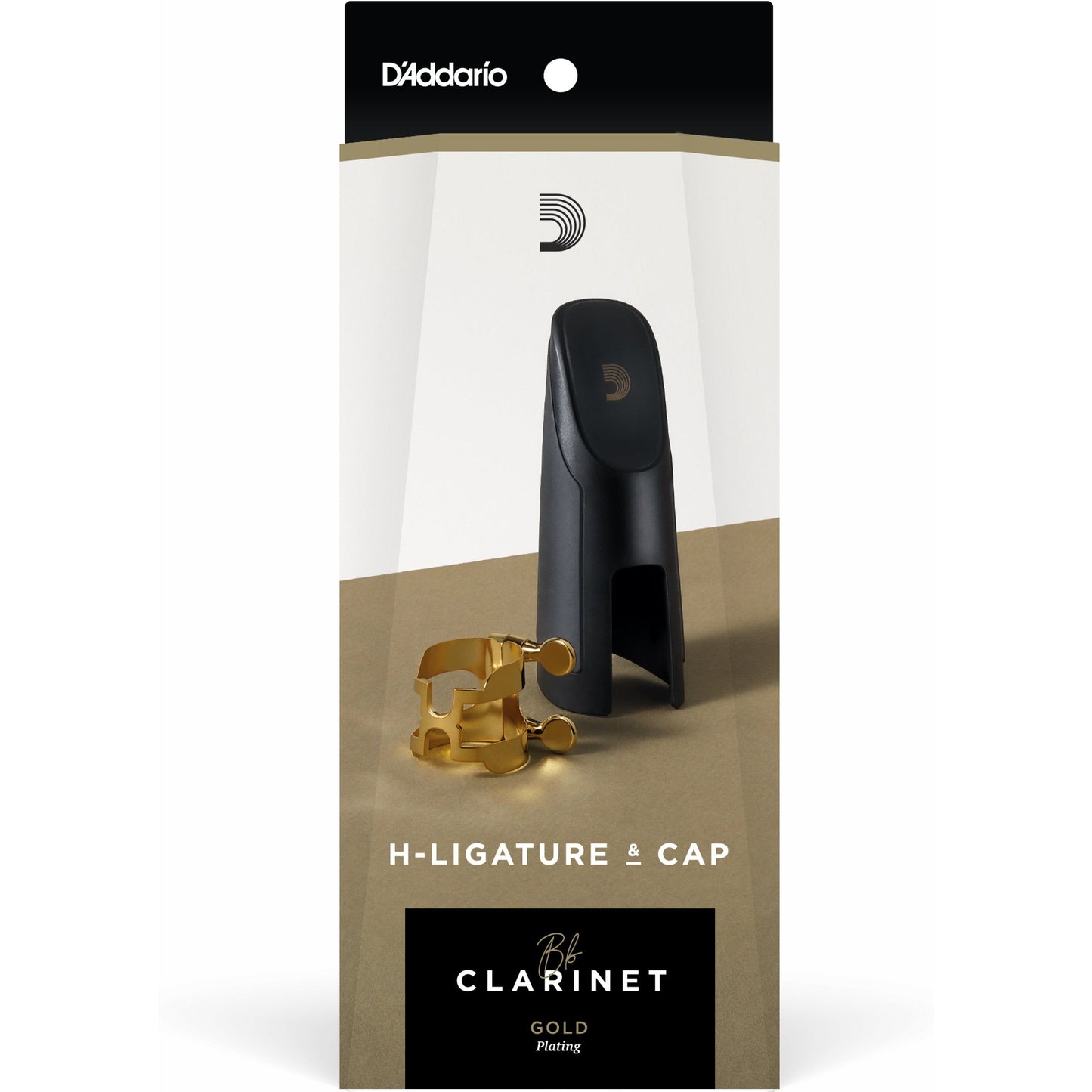 D'Addario H-Ligature & Cap, Bb Clarinet, Gold