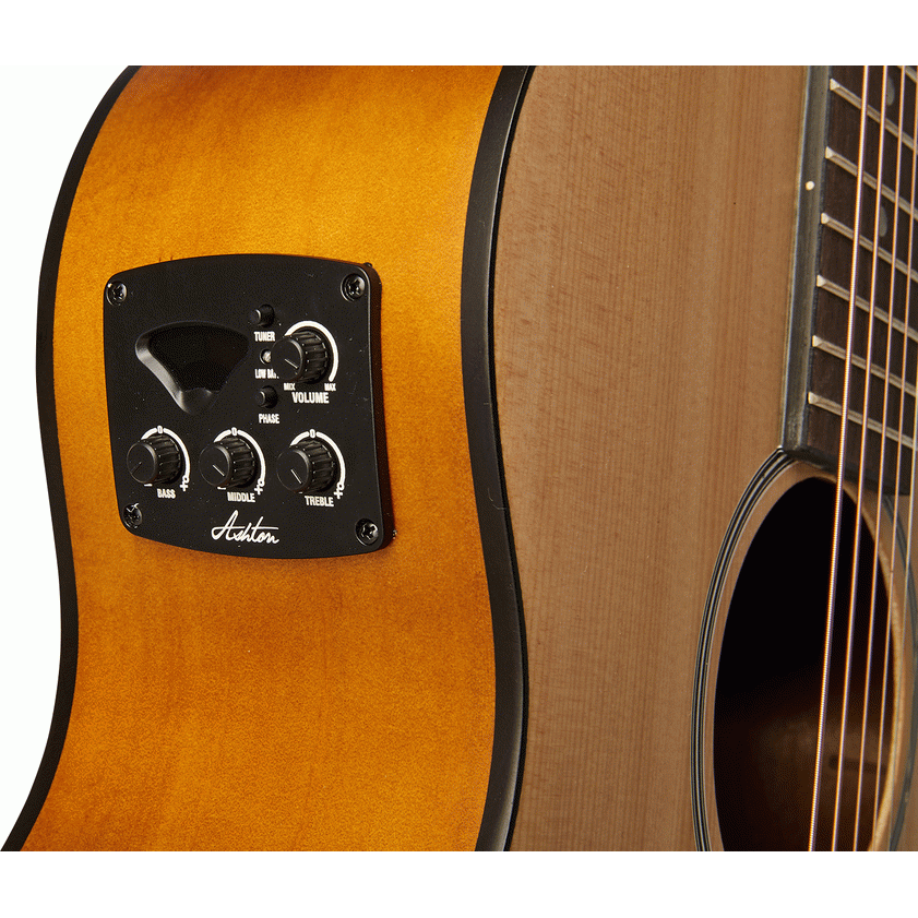 Ashton JJR20EQNTM Mini Traveller Acoustic Guitar w/ Pickup & EQ