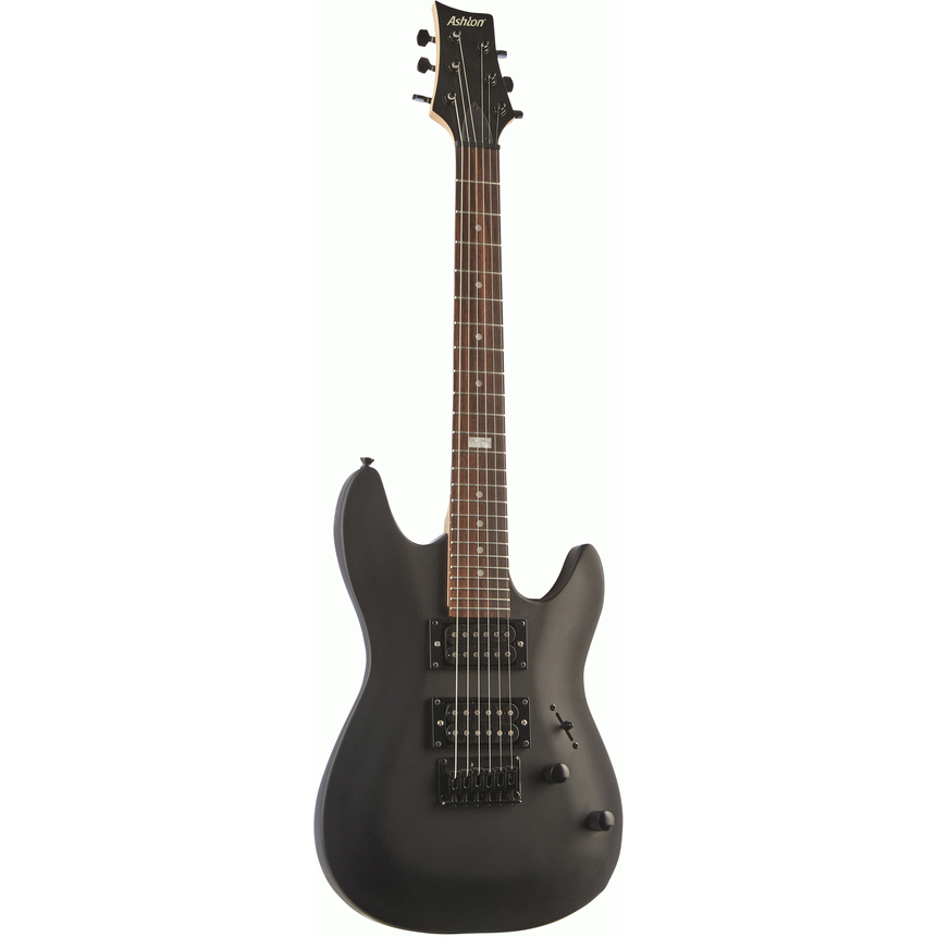Ashton JOEY BACKSTAGE BKM Mini Beginner Electric Guitar (Matte Black)
