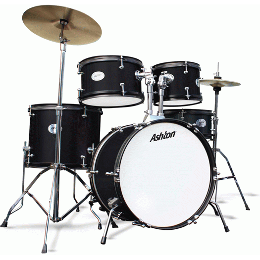 Ashton JOEYDRUM Black Beginner Kids Drum Kit
