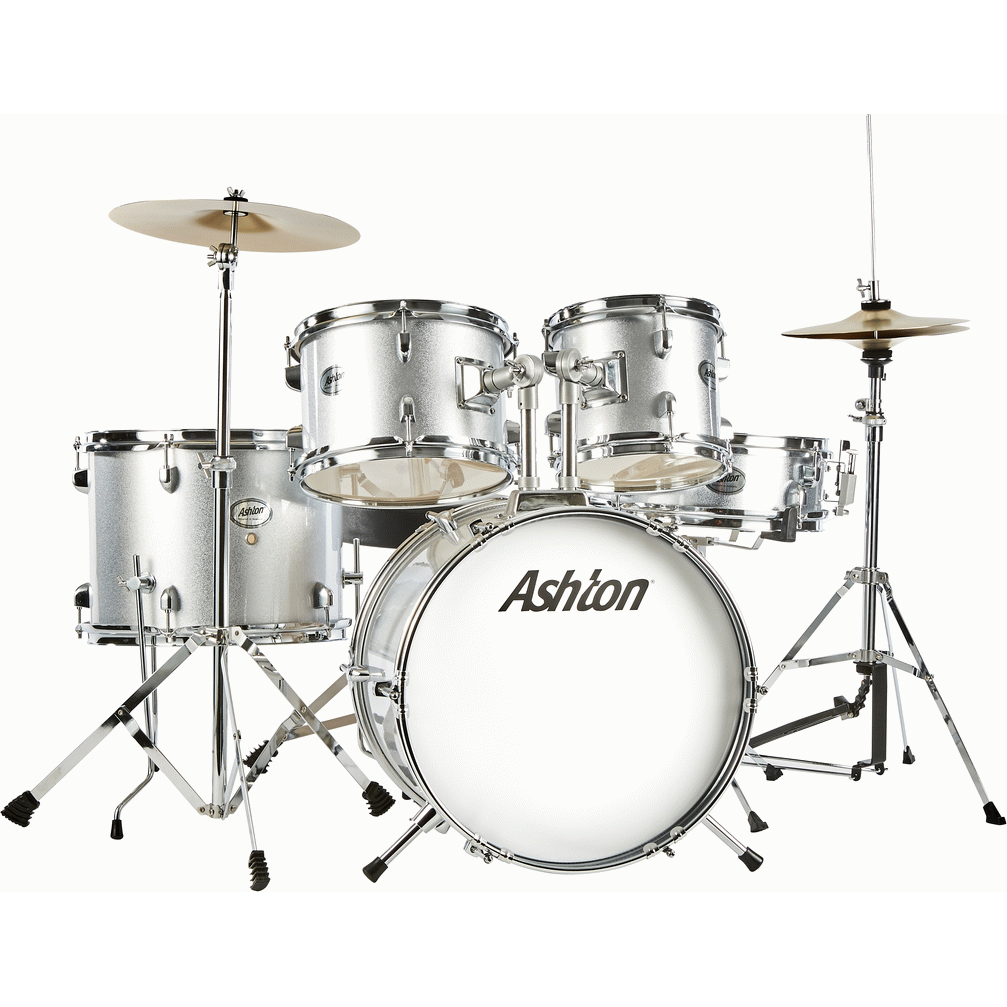 Ashton JOEYDRUM Silver Beginner Kids Drum Kit