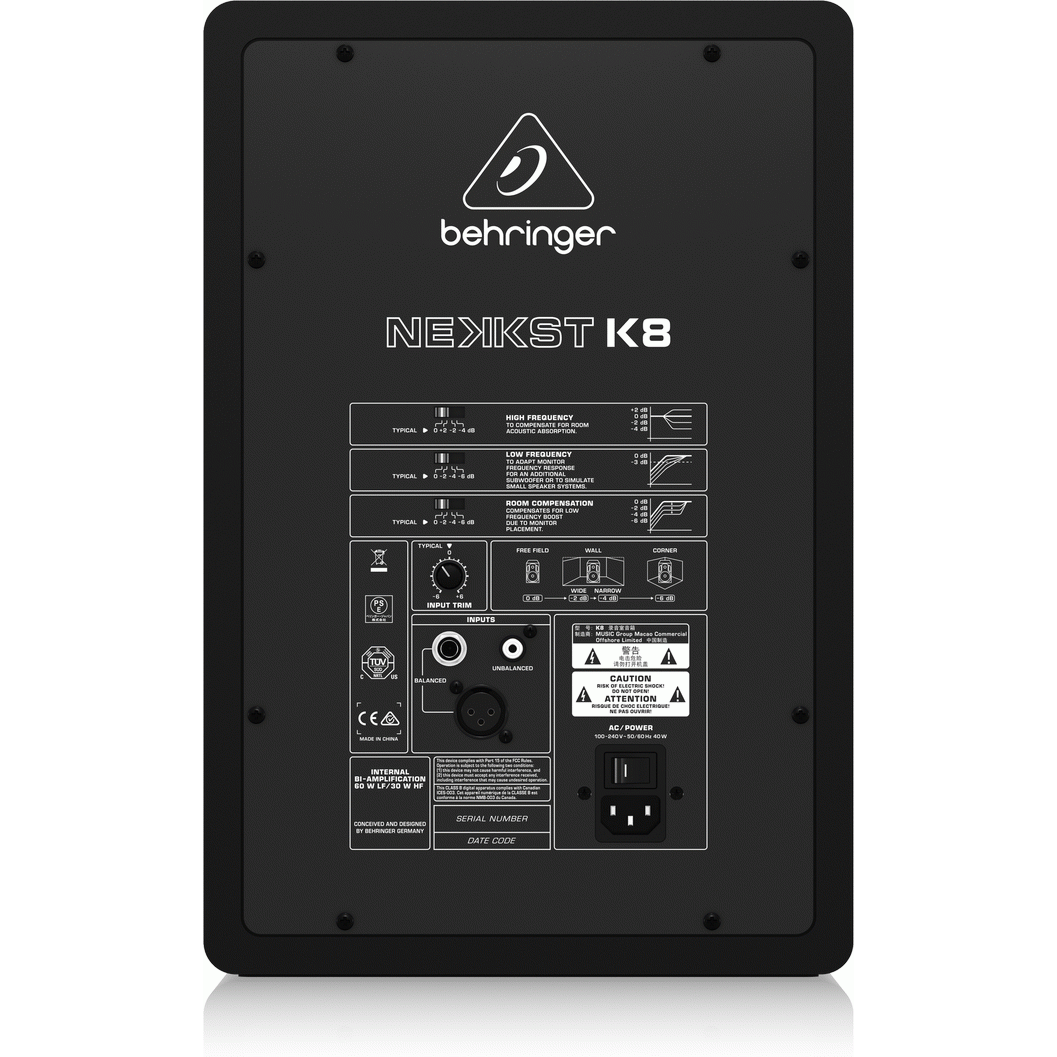 Behringer NEKKST K8 8" Studio Monitor