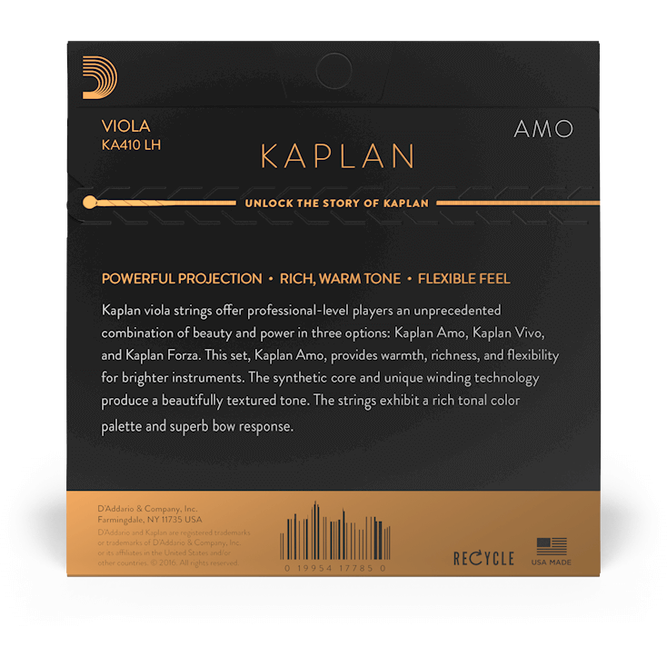 D'Addario Kaplan Amo Viola C String – Long Scale – Heavy Tension