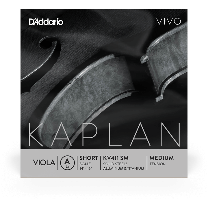 D'Addario Kaplan Vivo Viola A String – Short Scale – Medium Tension