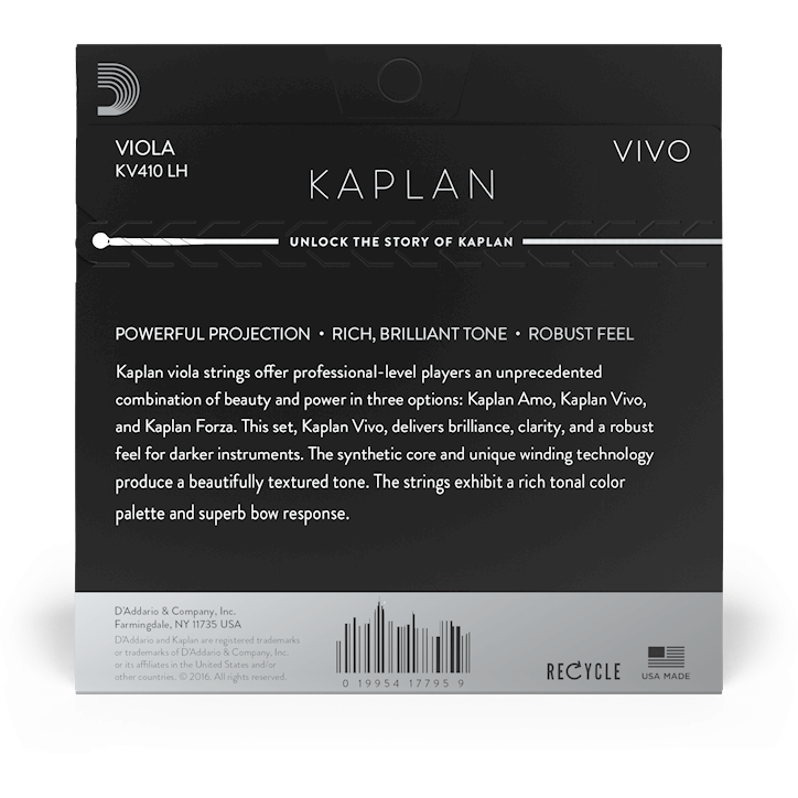 D'Addario Kaplan Vivo Viola G String – Long Scale – Heavy Tension