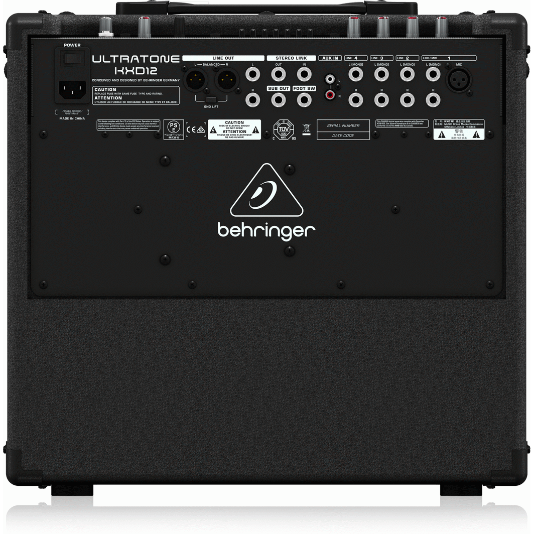 Behringer ULTRATONE KXD12 600-Watt 4-Channel PA System/Keyboard Amplifier