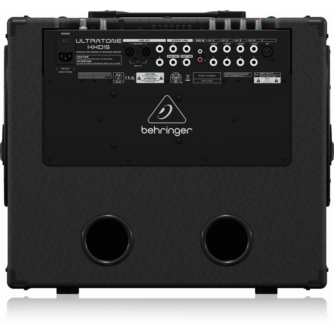 Behringer ULTRATONE KXD15 600-Watt 4-Channel PA System/Keyboard Amplifier