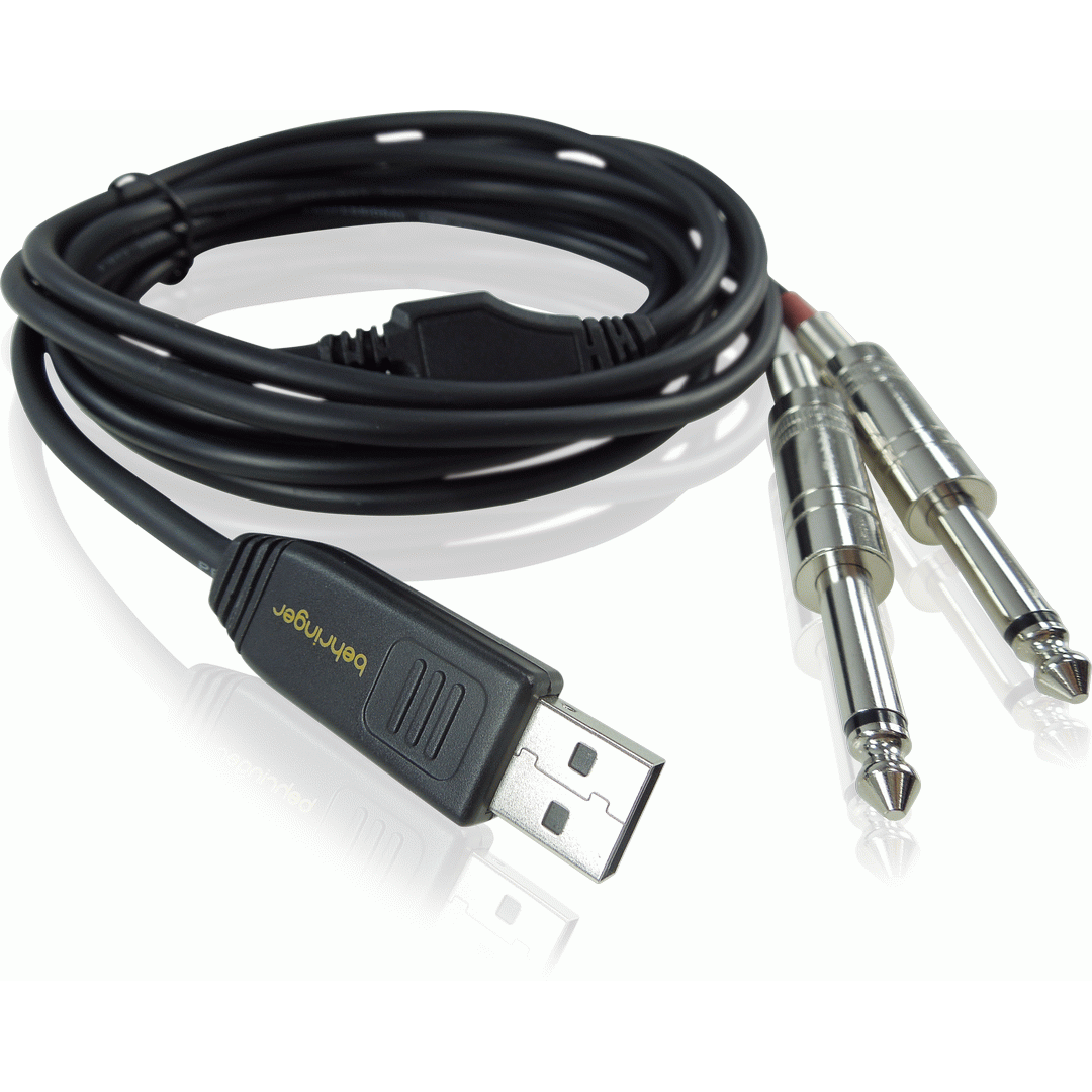 Behringer LINE 2 USB Stereo 1/4" Line In To USB Interface Cable