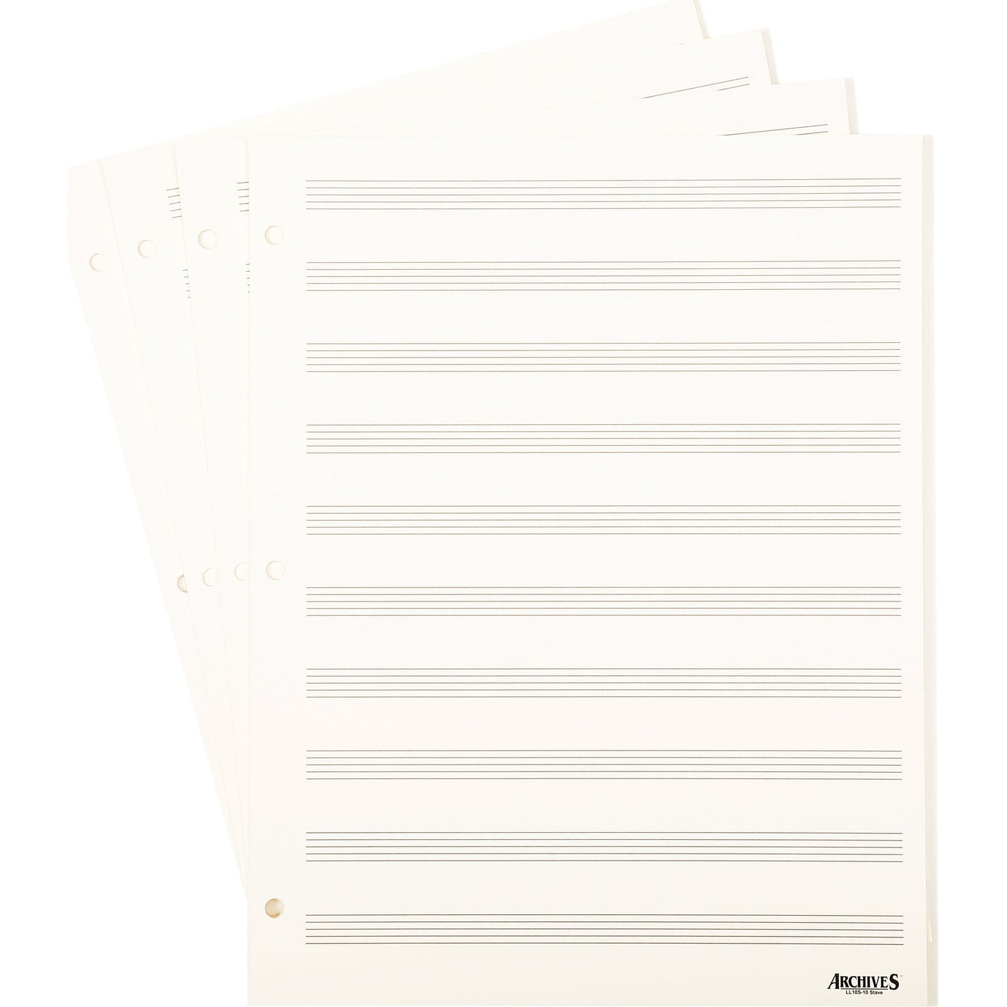 Archives Looseleaf Manuscript Paper , 10 Stave, 50 Pages