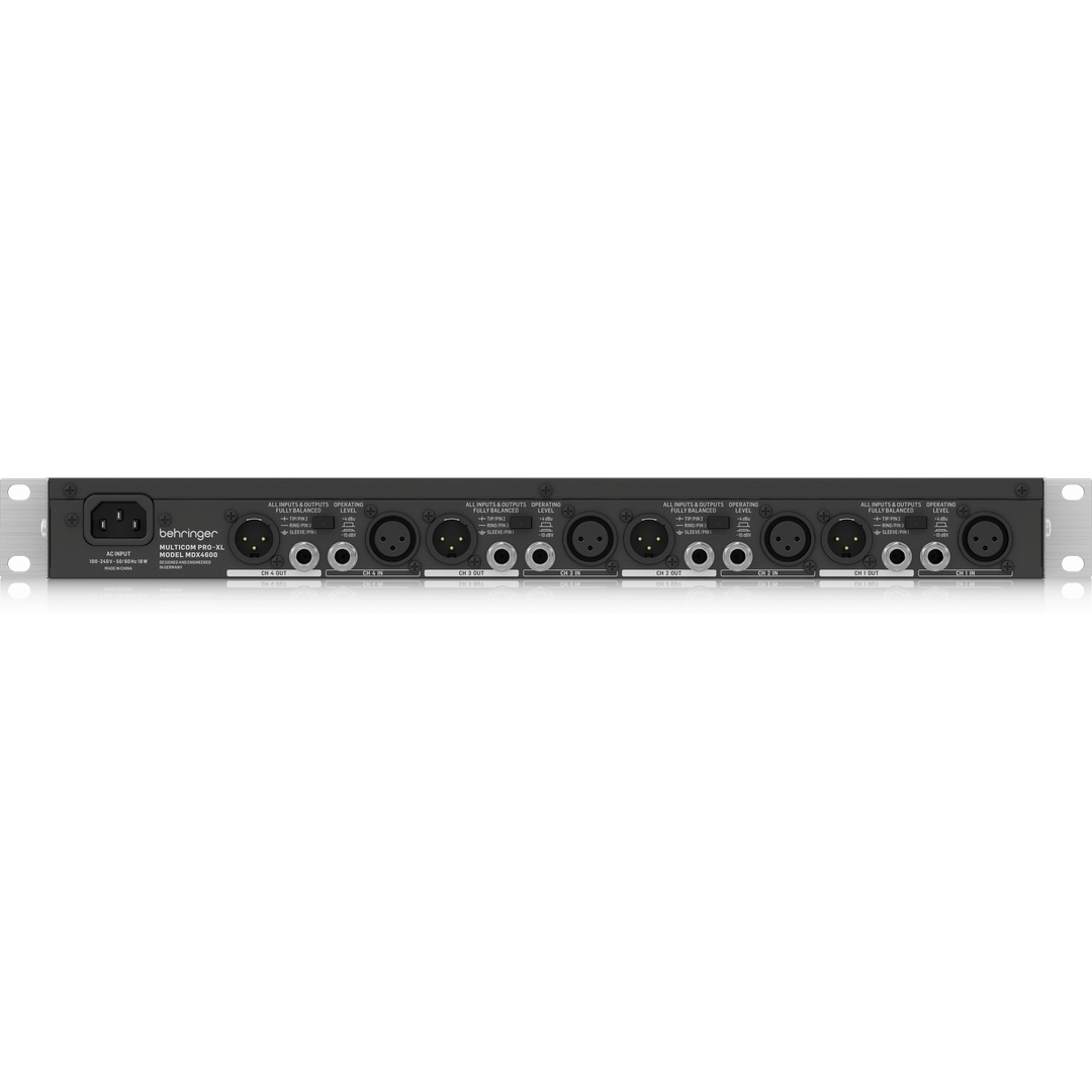 Behringer MULTICOM PRO-XL MDX4600 V2 4-Channel Expander/Gate/Compressor/Peak Limiter