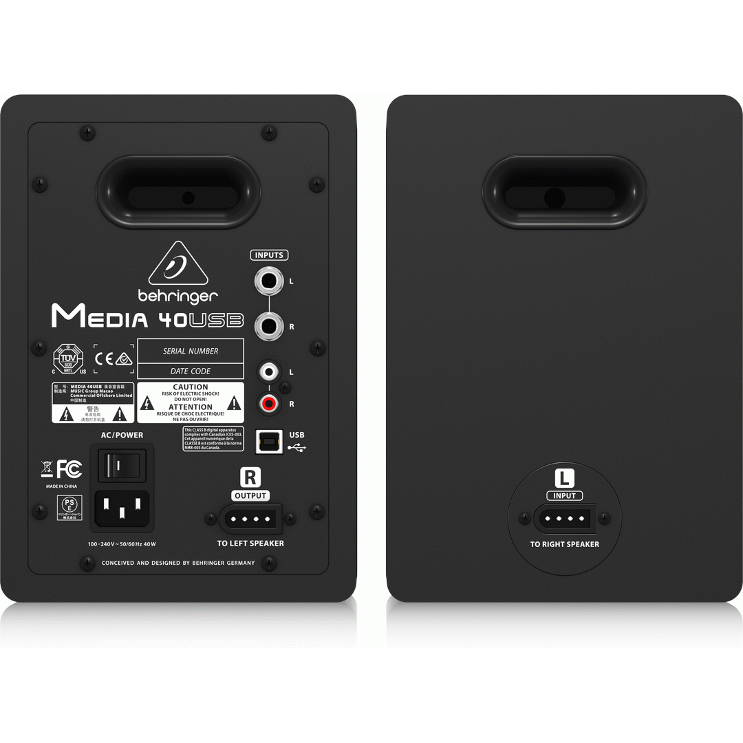 Behringer Media 40USB Studio Monitors Pair