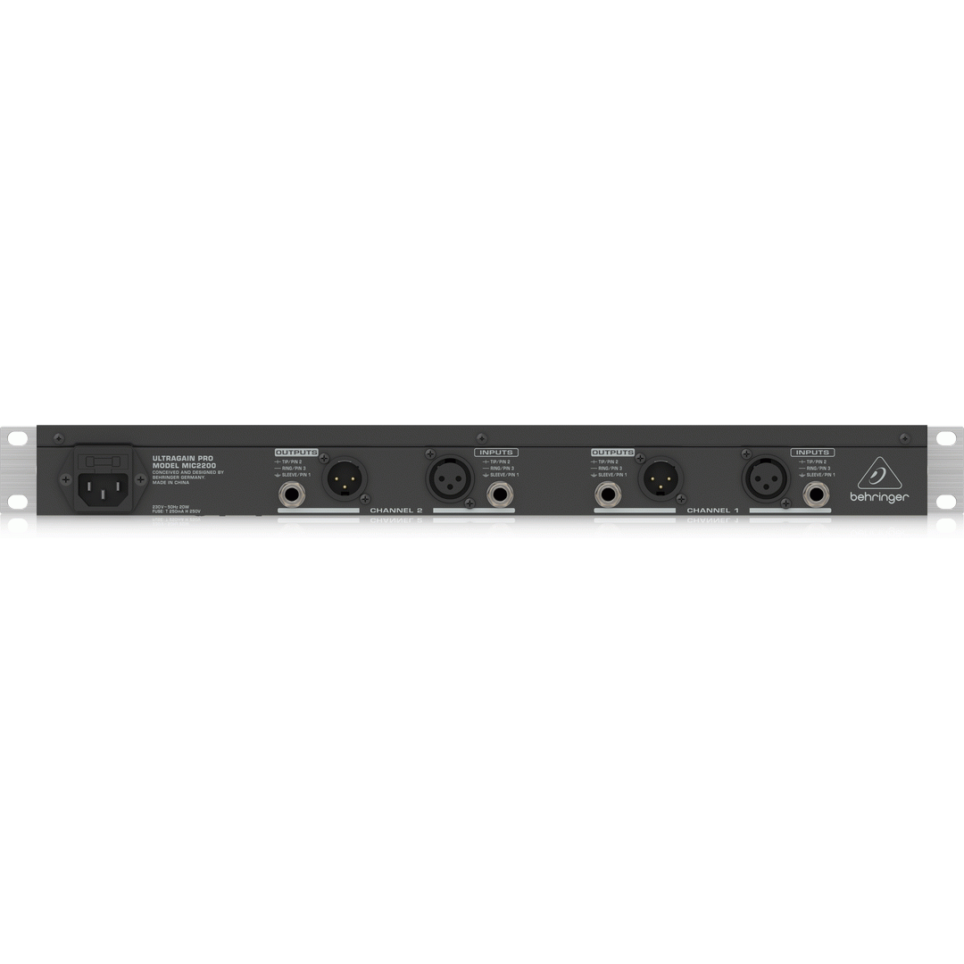 Behringer ULTRAGAIN PRO MIC2200 Vacuum Tube Microphone/Line Preamplifier