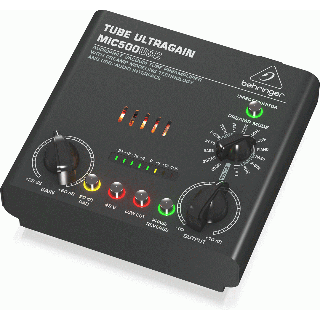 Behringer Tube Ultragain MIC500USB Preamp