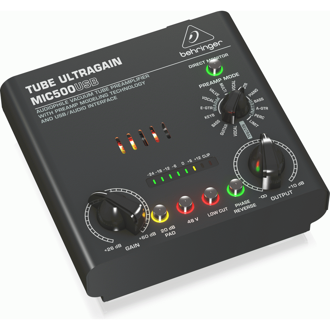 Behringer Tube Ultragain MIC500USB Preamp