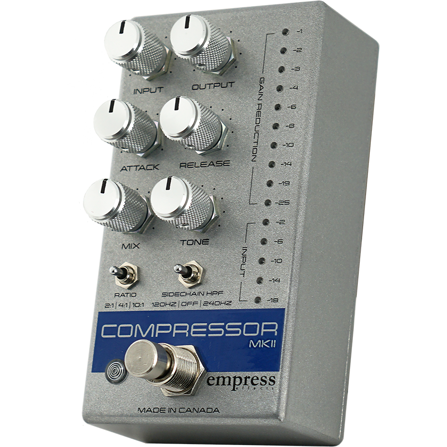 Empress Effects Compressor MKII - Silver - Guitar Compressor Pedal