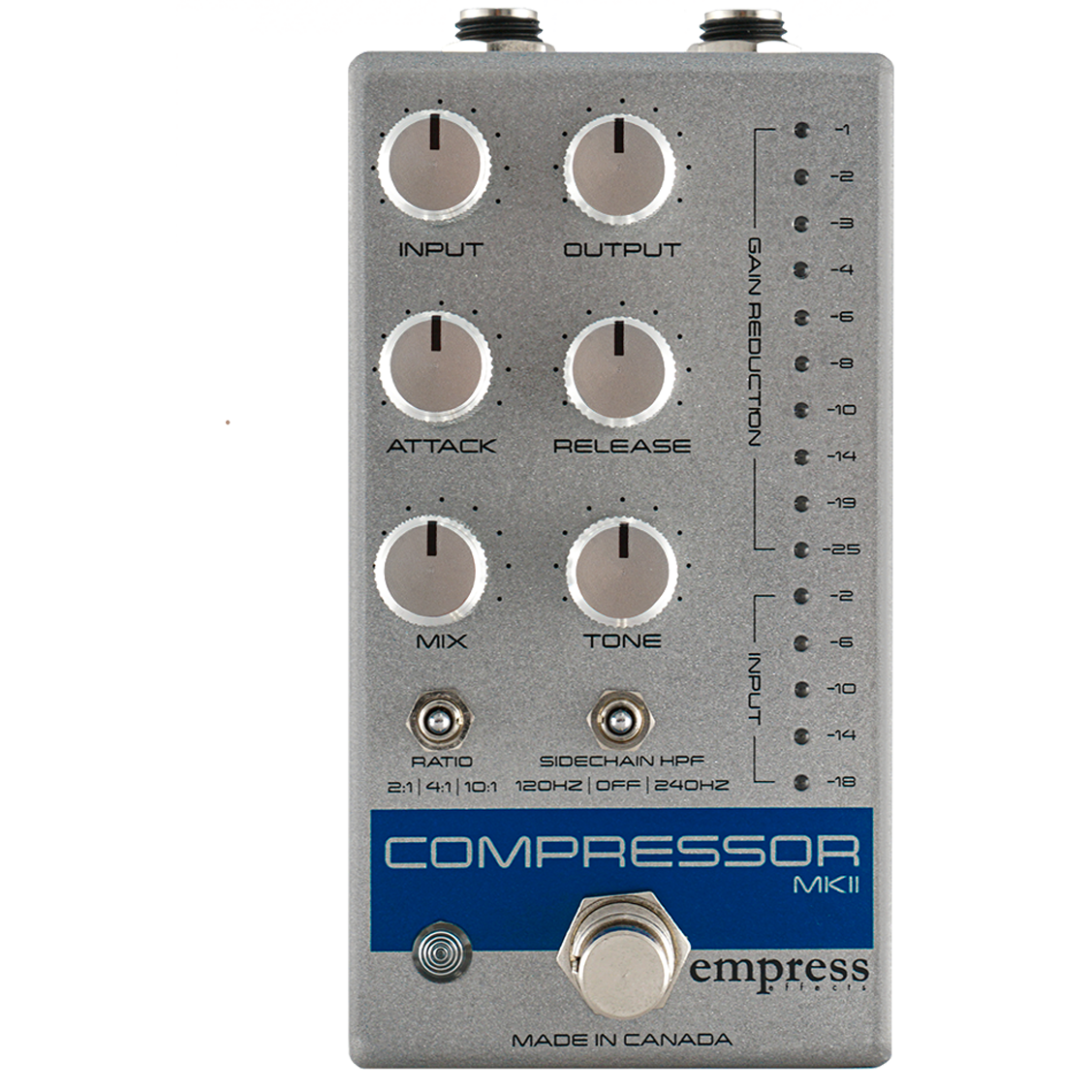 Empress Effects Compressor MKII - Silver - Guitar Compressor Pedal