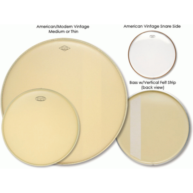 Aquarian MOTC-K22B Modern Vintage II with Felt Strip - Size - 22"