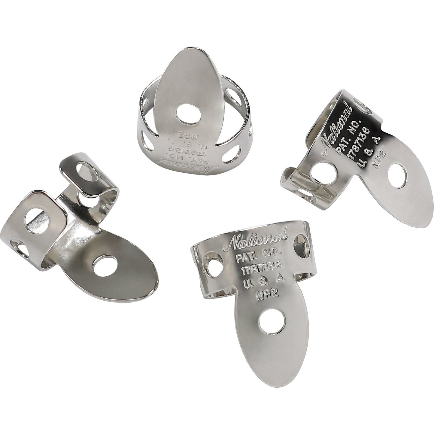D'Addario National Nickel Finger Picks - 4 Pack