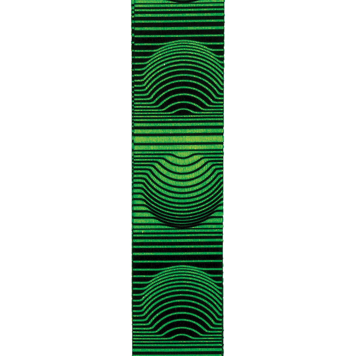 D'Addario Polyester Guitar Strap, Optical Art Green Orbs